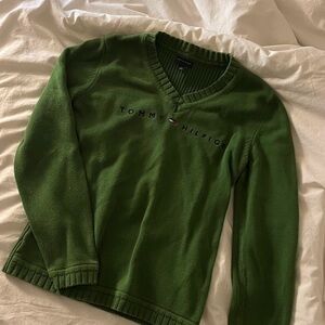 Tommy Hilfiger Women's Green Sweater